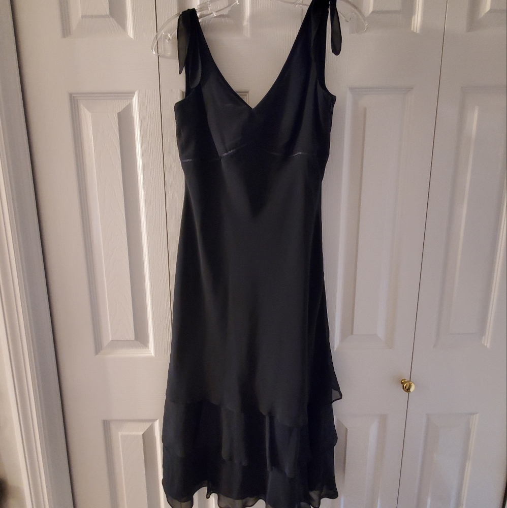 Ann Taylor Loft Petite Black Sheer Dress - Size 4P
